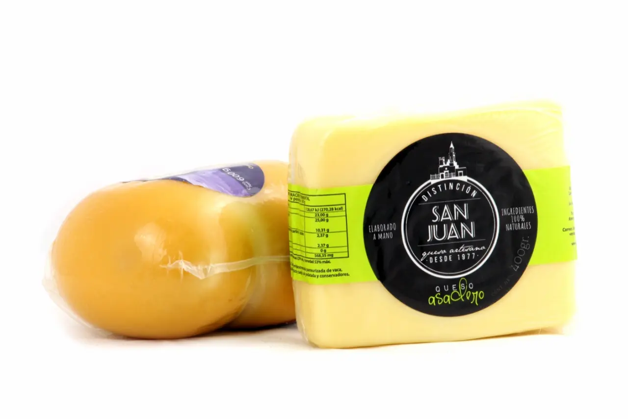 Queso asadero San Juan empacado con película BPack
